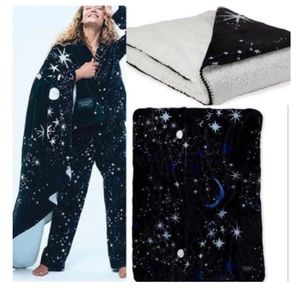 Victoria’s Secret Moon & Stars Sherpa Throw Blanket